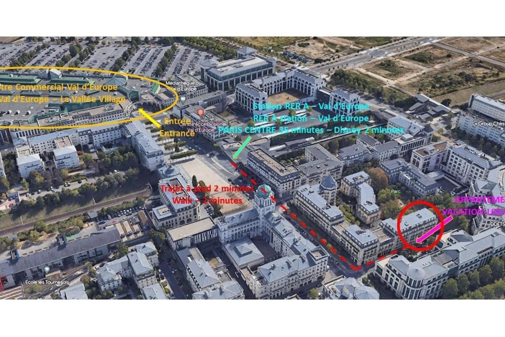 Appartement Familial 8 Personnes Proche De Disney Et Paris Шеси Екстериор снимка